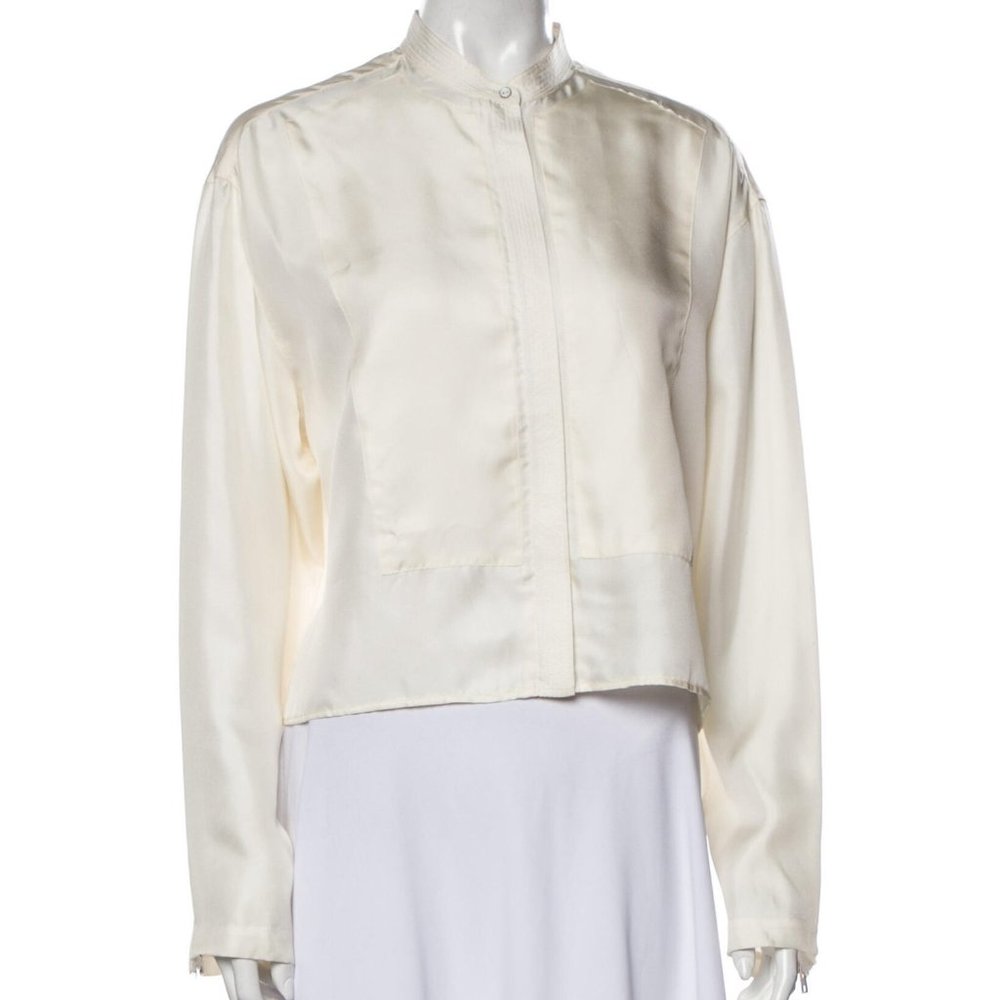 Rag & Bone 100% Silk Vanilla Lily Shirt M